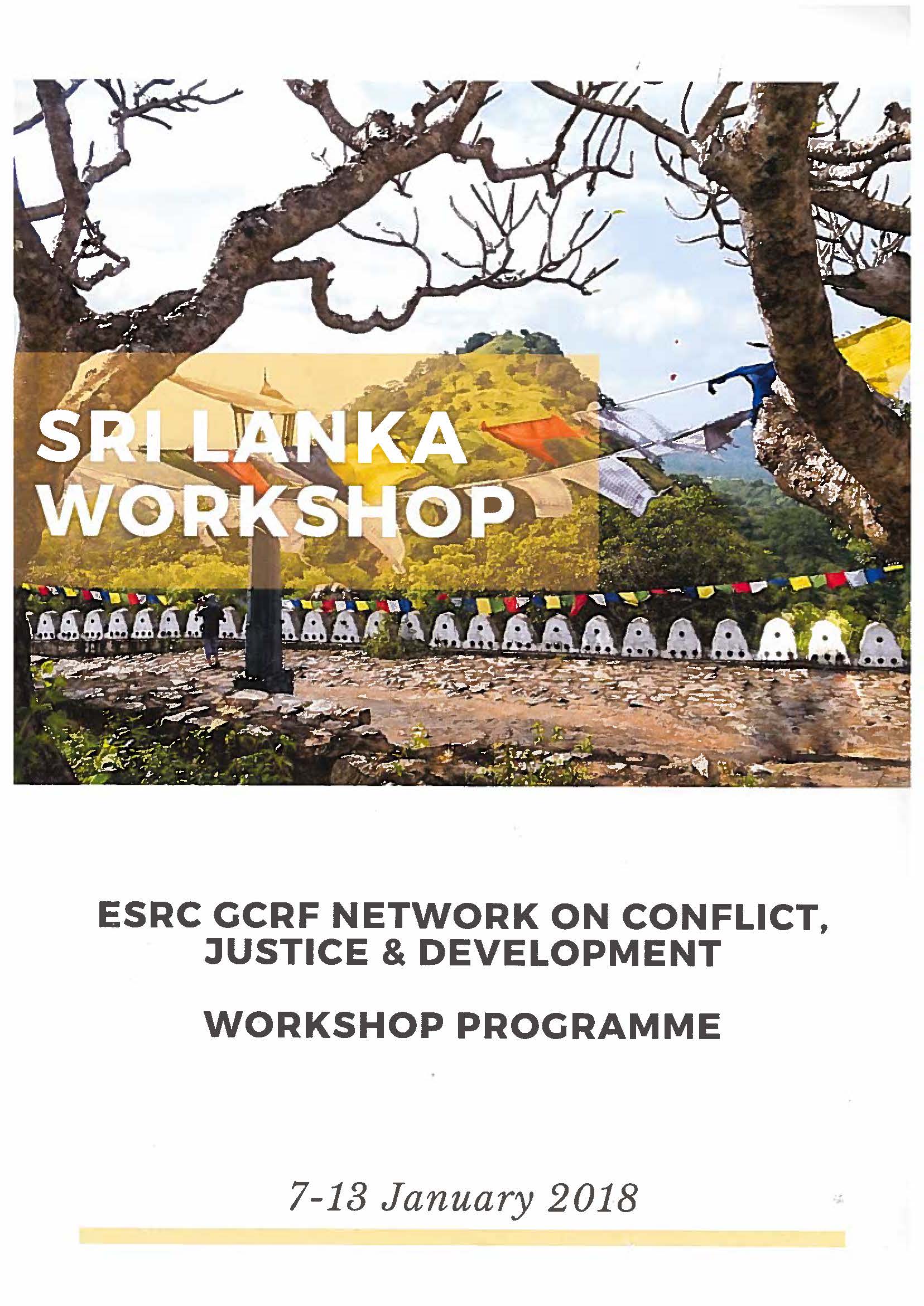 ESRC GCRF Network on Conflict, Justice, and Development, Sri Lanka